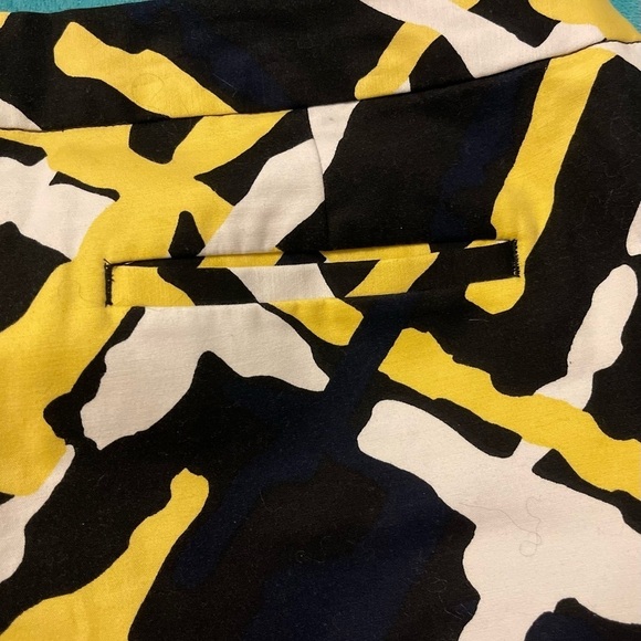 Liz‎ Claiborne Womens Abstract Print Pants 14T Tall Multicolor Cotton/Spandex - Picture 12 of 14